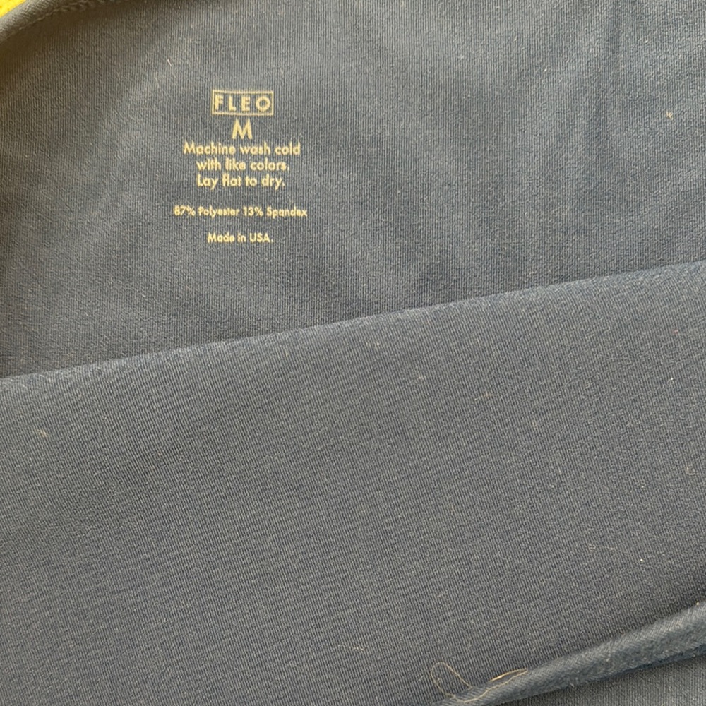 Fleo Asymmetric Navy Top - Picture 3 of 3